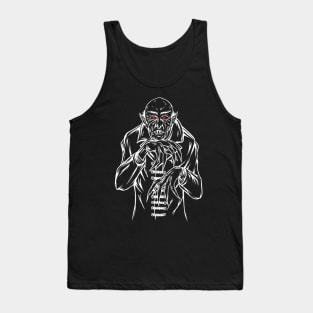 Nosferatu White line Tank Top